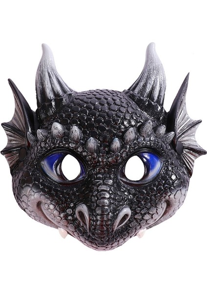 Mavi Dino Çocuk Dino Parti Maskesi Cosplay Sevimli Hayvan Ejderha Pu Masques Cadılar Bayramı Masquerade Çocuk Doğum Günü Hediyeleri Ev Dekor (Yurt Dışından) indirimleri