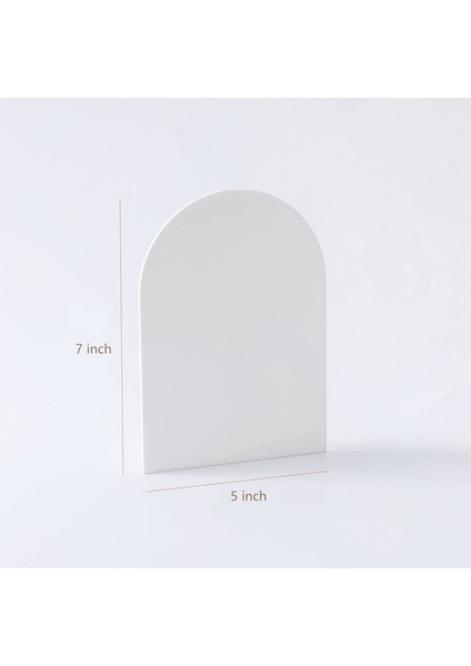 12.7X17.8X0.2 cm 8 Adet Boş Akrilik Düğün Burcu Kemerli Masa Numaraları Kart Beyaz Dıy Parti Dekoru Konuk Adı Koltuk Etiketi Zanaat Dıy Proje Ekranı (Yurt Dışından)