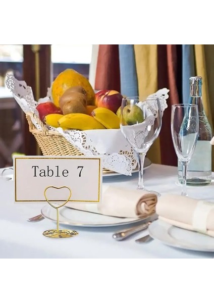 Şerit Yaratıcı Aşk Not Tutucu Metal Memo Tutucu Masa Placecard Tutucu Fotoğraf Klip Kart Standı Düğün Ziyafet Kalp Mesaj Tutucu (Yurt Dışından) modelleri