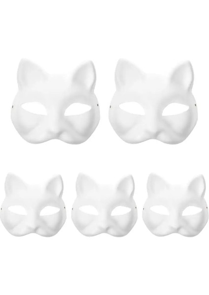 6 Adet Boş Maske 5/10 Adet Boyasız Masquerade Maskeleri Boş Kağıt Maskeleri Cadılar Bayramı Kedi Maskeleri Parti Cosplay Hamuru Masquerade Maskesi Cadılar Bayramı Dekor Için (Yurt Dışından) fiyatları