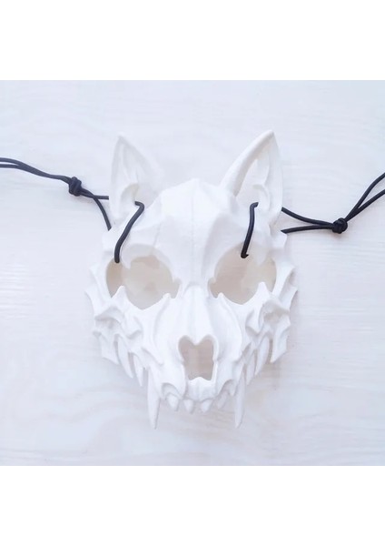 Stil-6 Yeni Hayvan Maskesi Japon Anime Yarım Yüz Maskesi Cosplay Unisex Masquerade 2022 Cadılar Bayramı Karnaval Parti Sahne (Yurt Dışından)