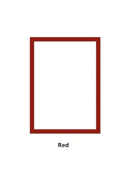 Kırmızı A4 Manyetik Kendinden Yapışkanlı Resim Fotoğraf Cep Çerçeveleri Buzdolabı Not Programı Tutucu Belge Posteri Sertifika Çerçevesi (Yurt Dışından)