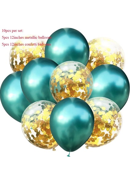 12 Inç Siyah 10 Adet/grup Mavi Yeşil Metalik Lateks Balon Düğün Doğum Günü Partisi Dekorasyon Helyum Konfeti Balonları Yıldönümü Hediyesi Globos (Yurt Dışından) fırsatları