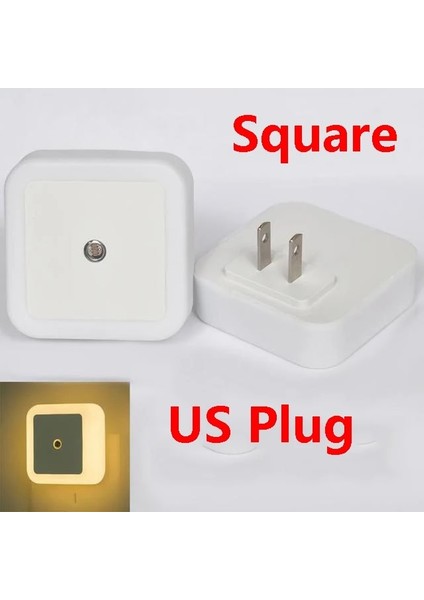 Kare Abd Akıllı LED Hareket Sensörü Klozet Gece Lambası 8 Renk Su Geçirmez Arka Işık Klozet LED Luminaria Lamba Wc Tuvalet Işığı (Yurt Dışından)