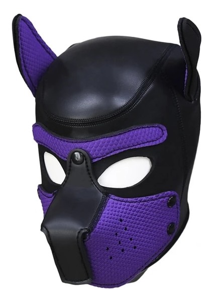 XLPURPLE60-68CM Xl Kodu Yepyeni Artış Büyük Boy Köpek Cosplay Yastıklı Kauçuk Tam Kafa Kaput Maskesi Kulaklı Erkekler Kadınlar Için Köpek Rol Oynamak (Yurt Dışından)
