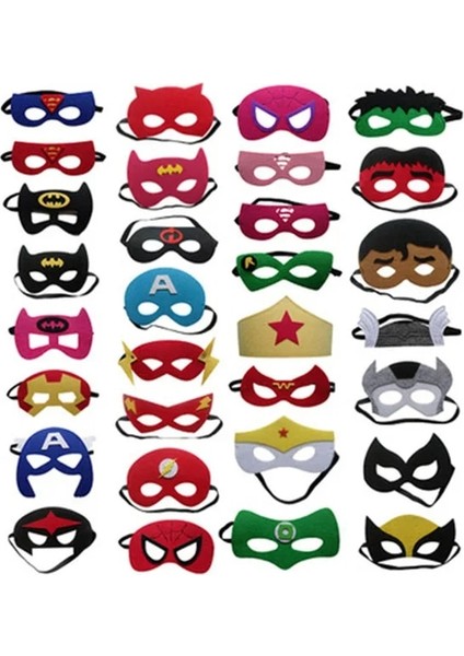 MASK-12PCS Karışık 12PCS Lot Süper Kahraman Hulk Karikatür Çocuk Maskeleri Doğum Günü Partisi Süslemeleri Parti Oyunları Erkek Bebek Maskeleri Kahraman Olmak (Yurt Dışından)