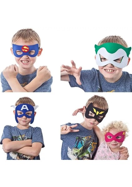 MASK-12PCS Karışık 12PCS Lot Süper Kahraman Hulk Karikatür Çocuk Maskeleri Doğum Günü Partisi Süslemeleri Parti Oyunları Erkek Bebek Maskeleri Kahraman Olmak (Yurt Dışından)