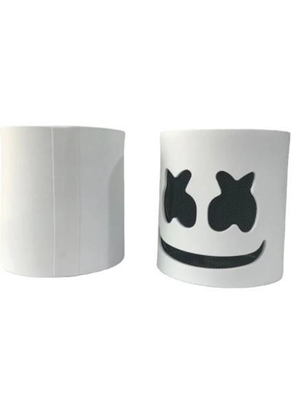 Renkli Dj Müzik Festivali Cadılar Bayramı Maskesi Sahne Tam Kafa Maskesi Cadılar Bayramı Kostümleri Yanıp Sönen Stil Glow Marshmello LED Maske ile Cosplay (Yurt Dışından) fırsatları