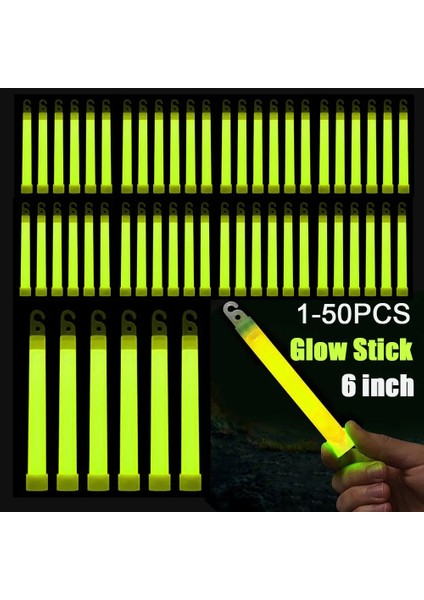 10 Adet Turuncu 1-50 Adet Kızdırma Çubuğu Kanca ile 6 Inç Floresan Işık Yürüyüş Kamp Için Açık Acil Konser Parti Işığı Çubukları (Yurt Dışından) modelleri