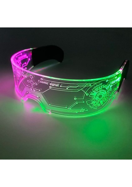 01 Sarı Trendy Aydınlık Renkli LED Gözlük Neon Işık Gece Kulübü Dj Bar Müzik Dans Partisi Doğum Günü Hediyesi Için Yanıp Sönüyor (Yurt Dışından) indirimleri