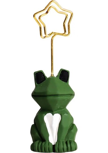 Yeşil Memo Klip Sevimli Hayvan Metal Yıldız Fotoğraf Kağıt Klip Tutucu Masa Adı Kart Memo Standı Düğün Iyilik Masaüstü Dekor Doğum Günü Hediyesi (Yurt Dışından) fırsatları