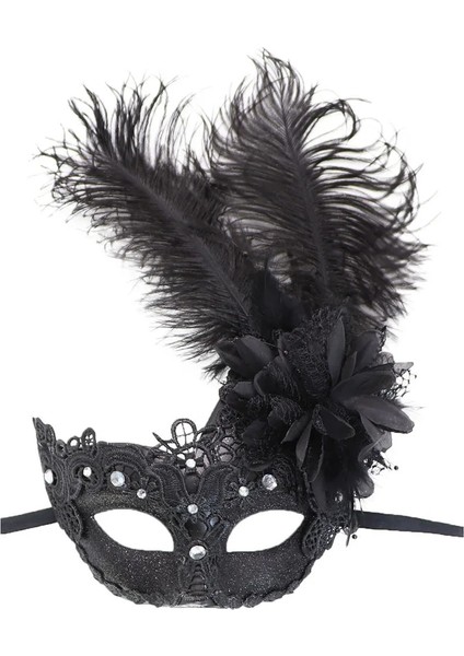 12 Kadın Kızlar Masquerade Tüy Parti Maskeleri Venedik Balo Balo Mardi Gras Cadılar Bayramı Noel Düğün Doğum Günü Hediyesi Maske (Yurt Dışından) fırsatları