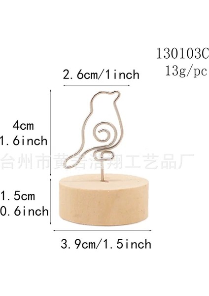 BIRD-10PCS 10 Adet/paket Yaratıcı El Sanatları Ahşap Koltuk Kart Tutucu Demir Sanat Not Tutucu Karikatür Kartvizit Tutucu Ev Dekorasyon Süsler (Yurt Dışından) fiyatları