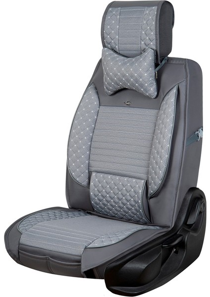 fiat Egea Sedan Lüx Deri Oto Koltuk Kılıfı 5'li Set Tam Takım Urban Füme indirimleri