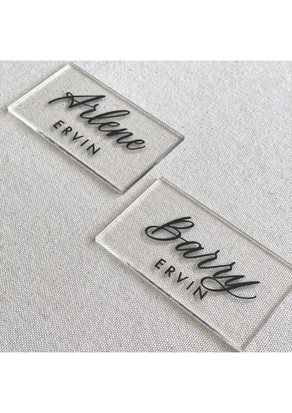 5X9X0.1 cm 50 Adet Şeffaf Akrilik Düğün Masa Ayarı Için Yer Kartları, Dikdörtgen Akrilik Boşluklar Plaka, Akşam Yemeği Partileri Için Oturma Isim Kartları (Yurt Dışından) indirimleri
