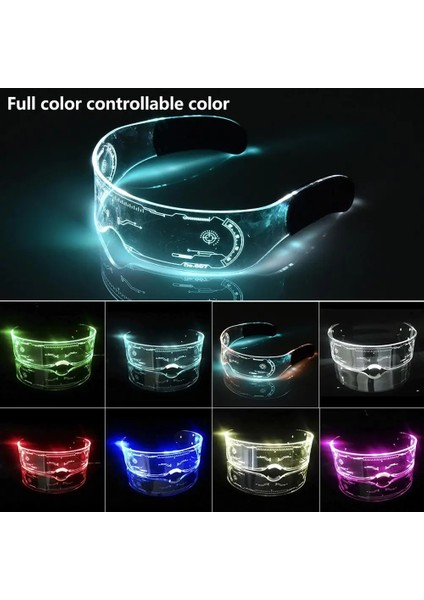 Bir LED Işıklı Gözlük El Yanıp Sönen Neon Bar Parti LED Gözlük Light Up Gözlük Rave Kostüm Partisi Dekoru Dj Güneş Gözlüğü Parti Dekoru (Yurt Dışından) fiyatları