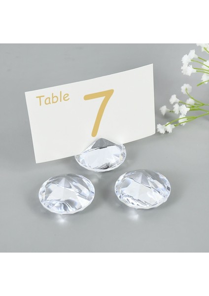5 Adet 5 Adet Kristal Elmas Kartvizit Tutucu Ekran Standları Düğün Parti Oturma Etiketleri Fotoğraf Placecard Klipleri Masa Dekorasyon (Yurt Dışından) fırsatları