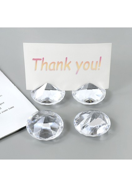 5 Adet 5 Adet Kristal Elmas Kartvizit Tutucu Ekran Standları Düğün Parti Oturma Etiketleri Fotoğraf Placecard Klipleri Masa Dekorasyon (Yurt Dışından) indirimleri