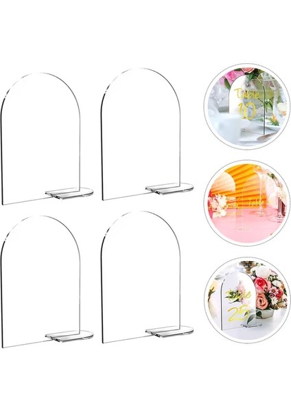 Gösterildiği Gibi 20 Adet Malzeme Akrilik Numarası Işaretleri Masa Temizle Masa Aksesuarları Parti Düğün Dıy Boş Sandalye Yeniden Kullanılabilir (Yurt Dışından)