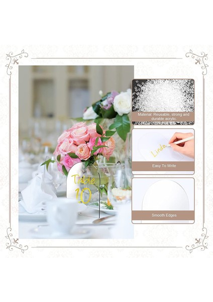 Gösterildiği Gibi 20 Adet Malzeme Akrilik Numarası Işaretleri Masa Temizle Masa Aksesuarları Parti Düğün Dıy Boş Sandalye Yeniden Kullanılabilir (Yurt Dışından) indirimleri