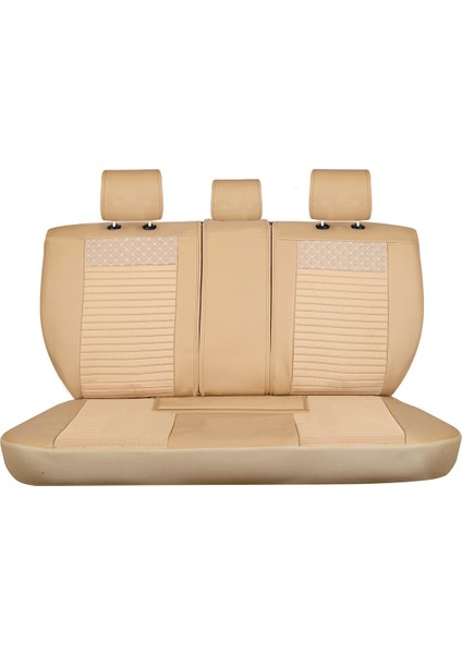 citroen C4 Lüx Deri Oto Koltuk Kılıfı 5'li Set Tam Takım Urban Bej fiyatları
