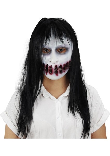 I Hareketli Çene Tam Kafa Kafatası Maskesi Cadılar Bayramı Partisi Maskesi Korku Kask Korkunç Maske Masquerade Tatil Partisi Dekorasyon Maskara (Yurt Dışından)