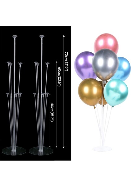 2 Takım 70 cm Standı Masa Balon Kemer Seti Balon Sütun Düğün Doğum Günü Partisi Süslemeleri Için Standı Çocuklar Balonlar Aksesuarları Yılbaşı Dekoru Topu (Yurt Dışından)