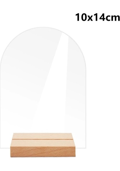 B 10 Adet 5/10 Set Akrilik Burcu Şeffaf Masa Işareti Standı Ile, Boş Masa Numarası Düğün Olay Parti Restoran Centerpieces Dekor Için Standı (Yurt Dışından)