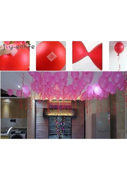 300 Adet 100 Puan Balon Eki Tutkal Nokta Balonları Tavana Veya Duvar Çıkartmalarına Eklemek Doğum Günü Partisi Düğün Dekorasyon Malzemeleri (Yurt Dışından)