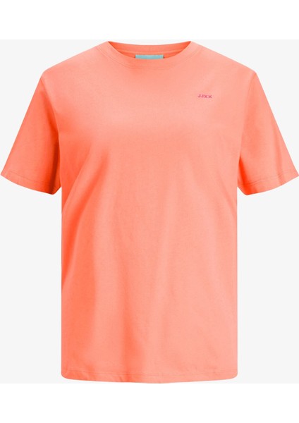 Jxanna Kadın Turuncu T-Shirt 12206974-PEACHECHO