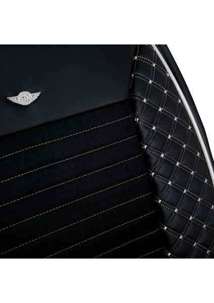 hyundai I20 Lüx Deri Oto Koltuk Kılıfı 5'li Set Tam Takım Urban Siyah Beyaz fırsatları