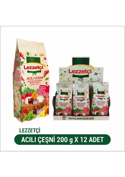 Acılı Sebzeli Çeşni 12 Adet 200 gr