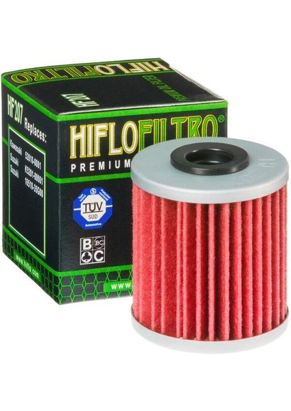 HF207 2004-2023 Kawasaki Kx 250 Uyumlu Yağ Filtresi
