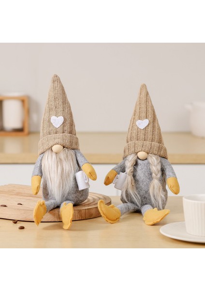 Bağımsız Istasyon Ted Love Hat Doll American Faceless Doll Cof Cup Christmas Day Dekorasyon (Yurt Dışından) fiyatları
