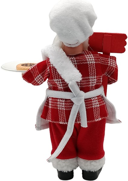 Standing Chef Santa Claus Christmas Restaurant Decoration Christmas Party Scene Decoration Dekorasyon Dekorasyon Dekorasyon (Yurt Dışından) fiyatları