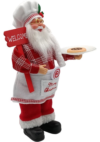 Standing Chef Santa Claus Christmas Restaurant Decoration Christmas Party Scene Decoration Dekorasyon Dekorasyon Dekorasyon (Yurt Dışından) modelleri