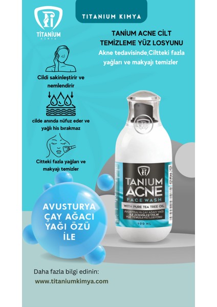 Tanıum Acne Face Wash-Tanıum Acne Antı Yıkama Losyonu 100 ml