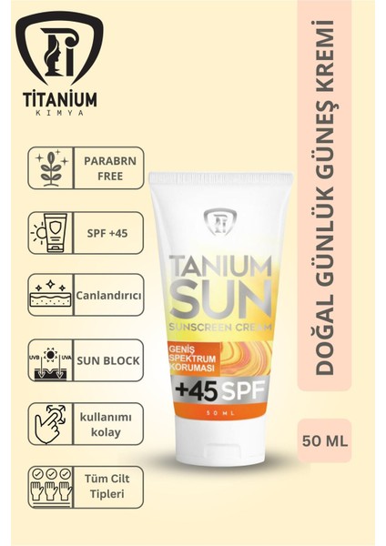 Tanıum Sun +45 Spf Cream-Tanıum-Sun +45 Spf Güneş Koruyucu Kremı 50 ml