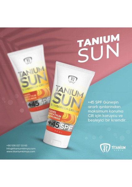 Tanıum Sun +45 Spf Cream-Tanıum-Sun +45 Spf Güneş Koruyucu Kremı 50 ml