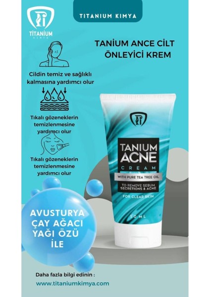 Tanıum Acne Cream-Tanıum Antı Krem 50 ml