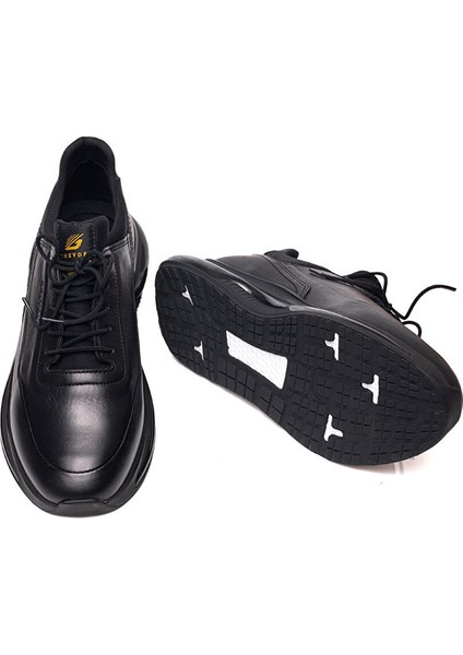 16492 Siyah Erkek Hakiki Deri Casual Ayakkabı indirimleri