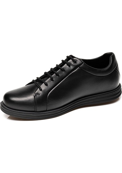00240 Erkek Siyah Hakiki Deri Comfort Ayakkabı modelleri