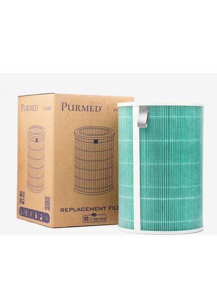 Xiaomi Mi 1/2/3/ Pro Air Purifier Uyumlu Yeşil HEPA Filtre