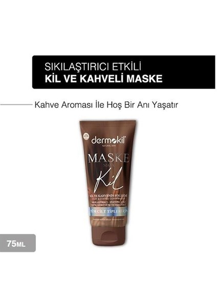 Sıkılaştırıcı Genç Görünüm Için Kahve Içerikli Yüz Kil Maskesi 75 ml x 3 Adet