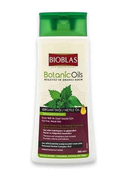 Botanic Oils Şampuan Isırgan Yağı Ince Telli & Zayıf Saçlar Için Şampuan 360 Ml X 3 Adet fiyatları