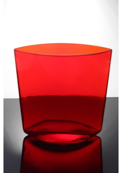 Denizlicam Kristal El Imalatı Kristal Kırmızı Vazo 169808 20605