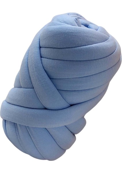 Kalın Iplik Jumbo Boru Şeklindeki Iplik Dayanıklı Yıkanabilir Yumuşak Hacimli Iplik Tığ Işi Mavi (Yurt Dışından)