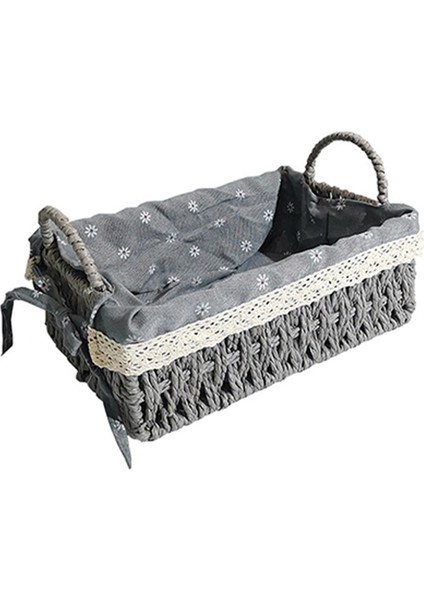 El Yapımı Rattan Sepetleri Ev Eşı Meyve Aperatifler Enkaz Çamaşır Ortamı (Yurt Dışından)