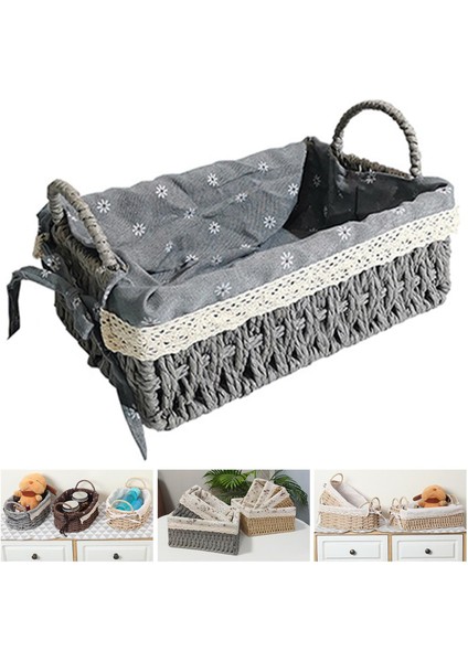 El Yapımı Rattan Sepetleri Ev Eşı Meyve Aperatifler Enkaz Çamaşır Ortamı (Yurt Dışından) modelleri