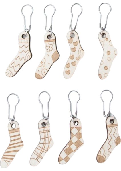 Ahşap Ş Işaretleyiciler Tığ Işaretleyiciler Tığ Bar Dayanıklı Dıy Yapımı Örgü 8 (Yurt Dışından)